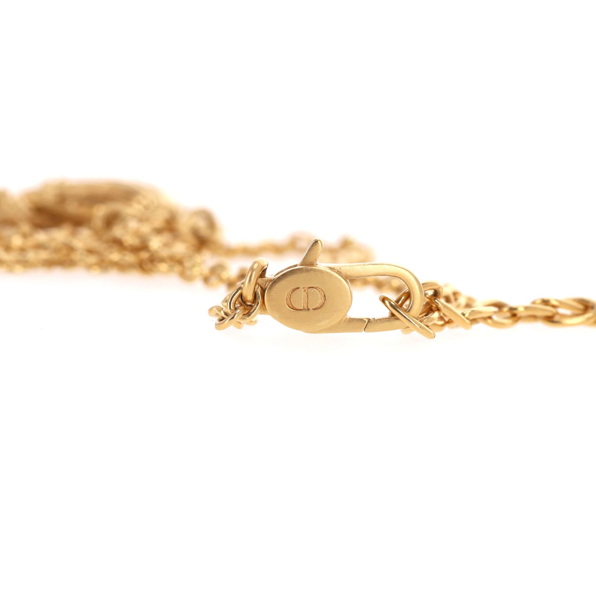 Dior Dioriviera Cabinet de Curiosités Double-Chain Seahorse Multi-Charm Necklace For Sale 4