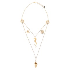 Dior Dioriviera Cabinet de Curiosités Double-Chain Seahorse Multi-Charm Necklace