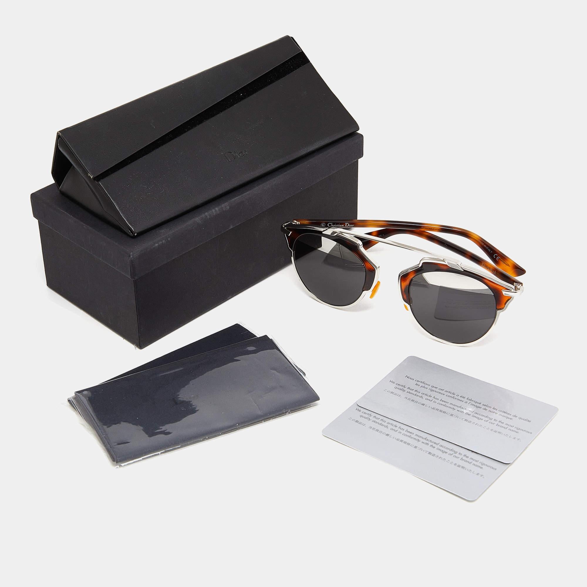 Dior DiorSoReal Brown Havana/Grey AOOMD Split Lens Sunglasses For Sale 1