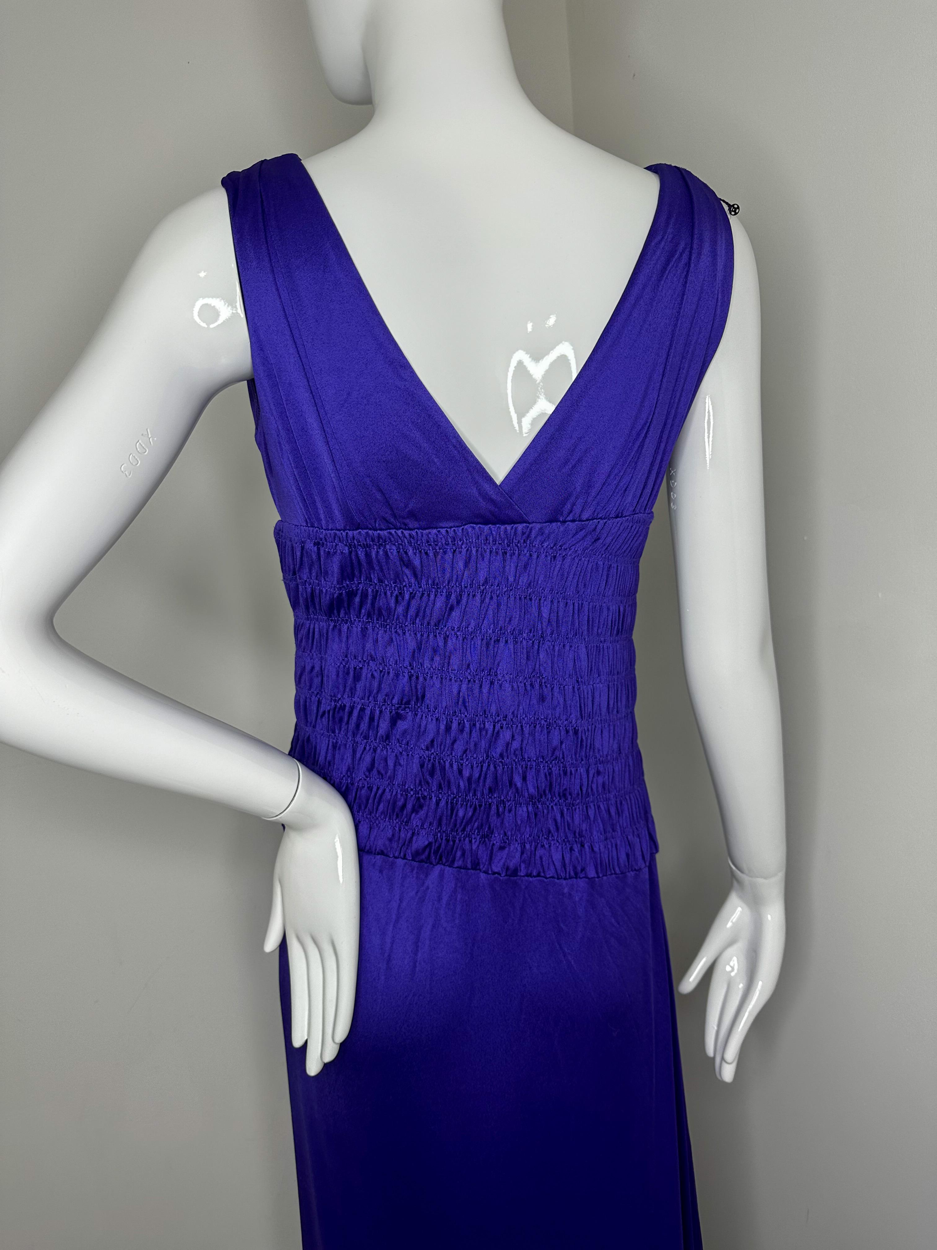 Women's Christian Dior by John Galliano 2009 purple maxi dress For Sale