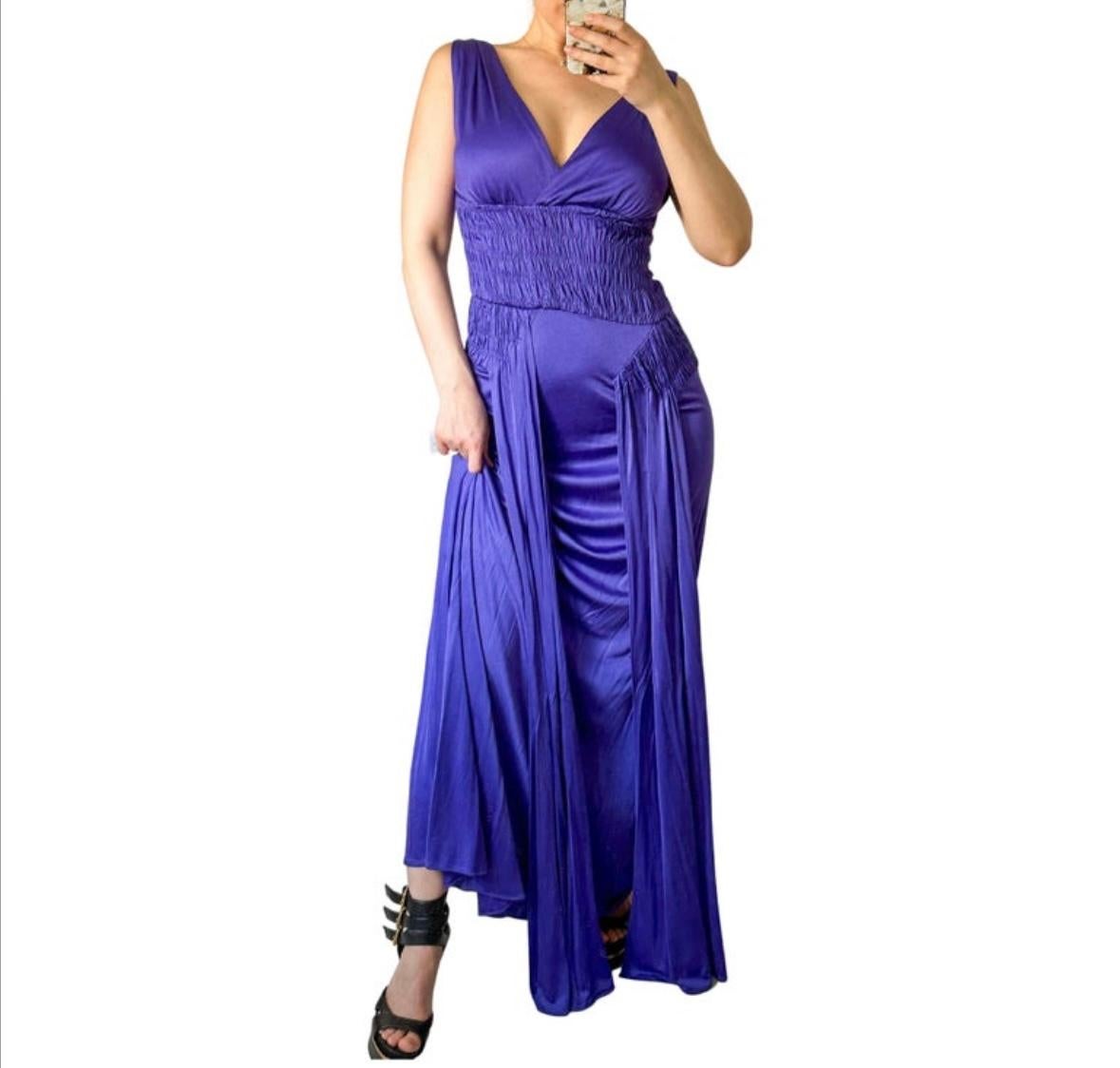 Christian Dior by John Galliano 2009 purple maxi dress 3