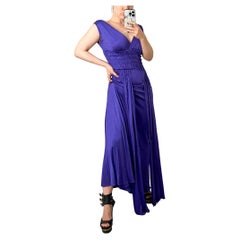 Christian Dior purple maxi dress