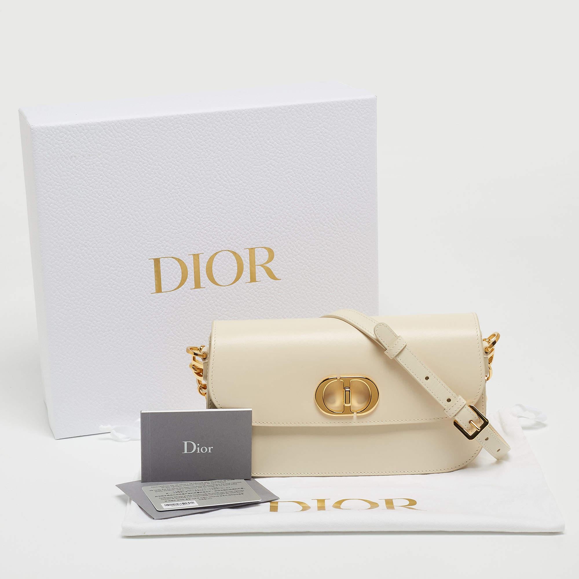 Dior Dusty Ivory Leather 30 Montaigne Avenue Shoulder Bag 7