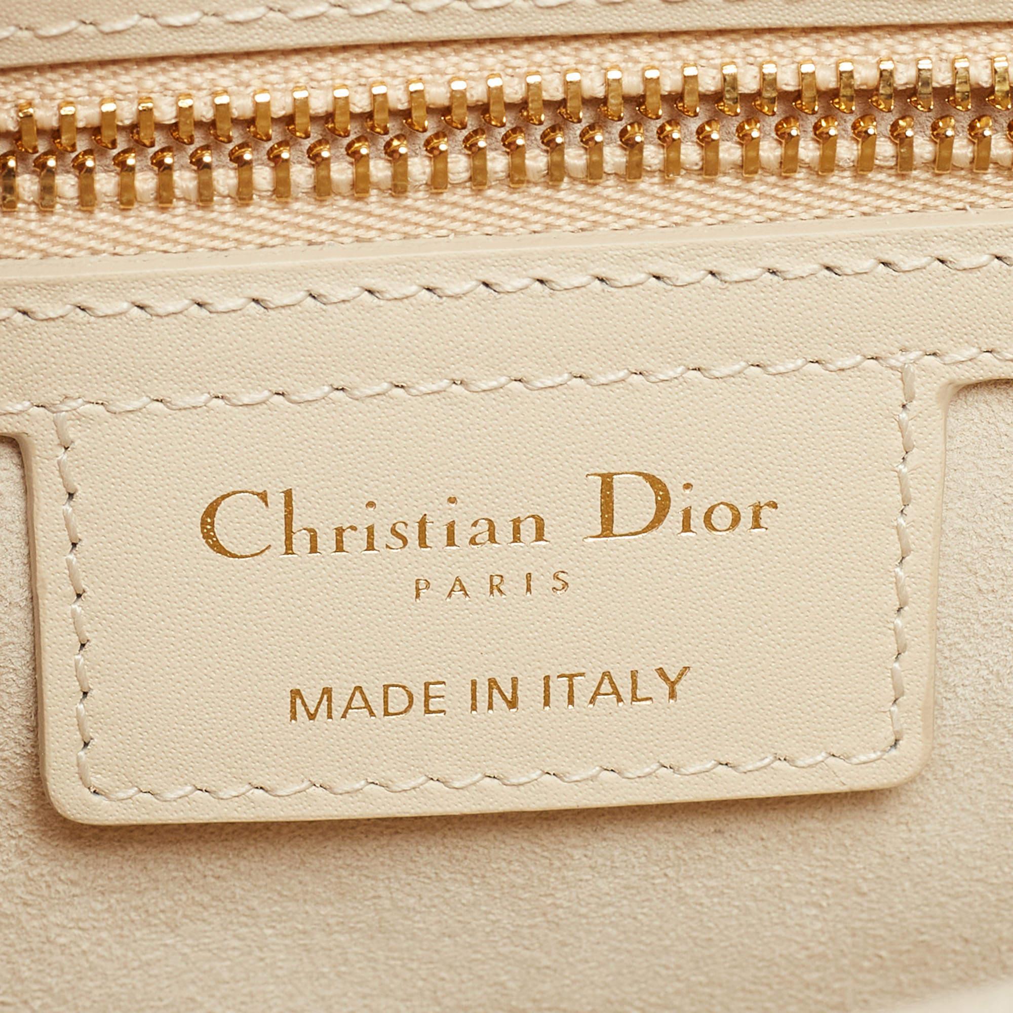 Dior Dusty Ivory Leather 30 Montaigne Avenue Shoulder Bag 2
