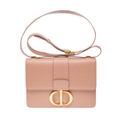 Dior East-West of the line 30 Montaigne shoulder flap bag in black leather, GHW