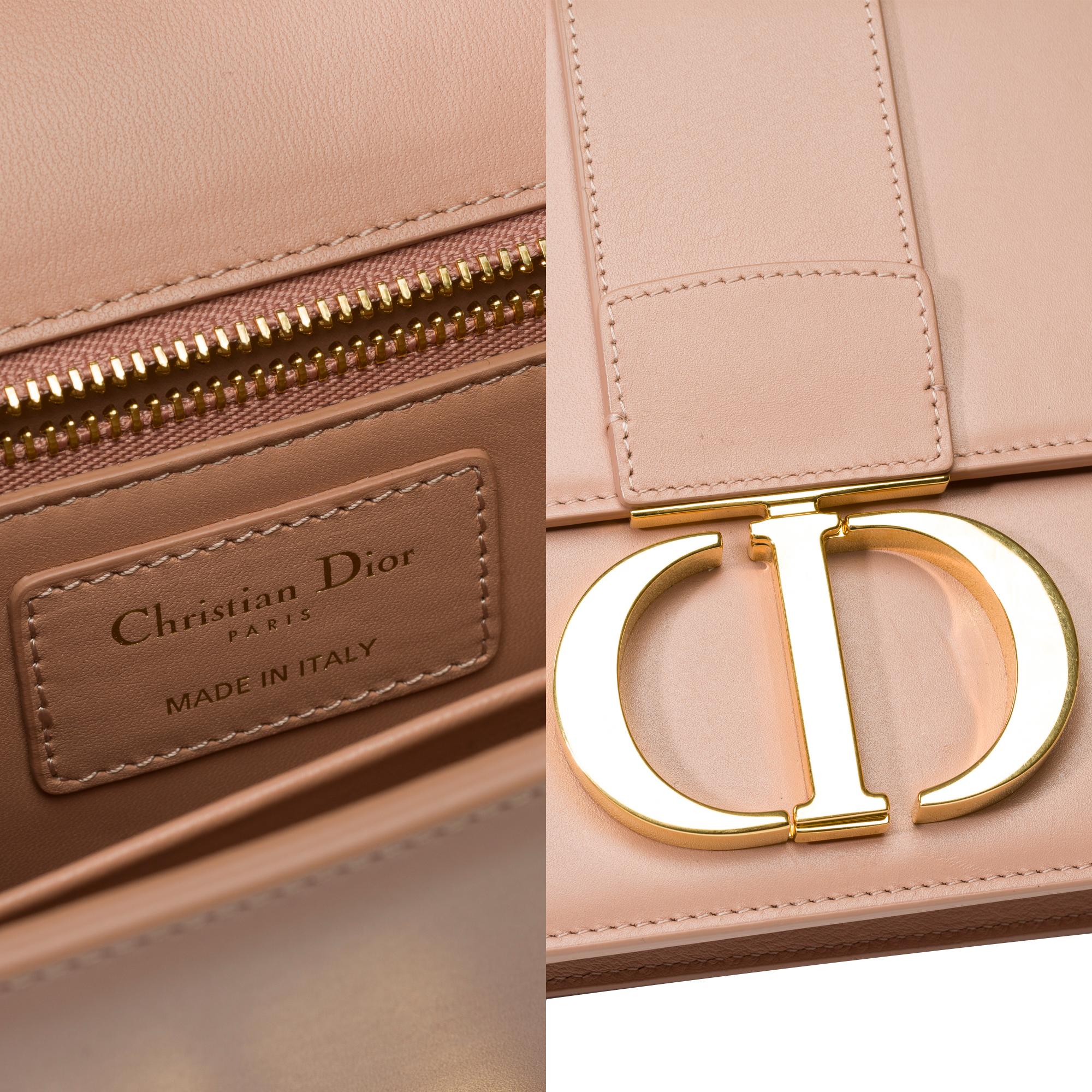 Dior East-West of the line 30 Montaigne shoulder flap bag in black leather, GHW For Sale 1