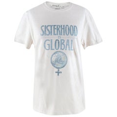 Dior Ecru Sisterhood is Global T-Shirt - Size S 