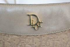 Dior Embossed Oblique Signature Trotter Cross Body 870596 Beige Shoulder Bag