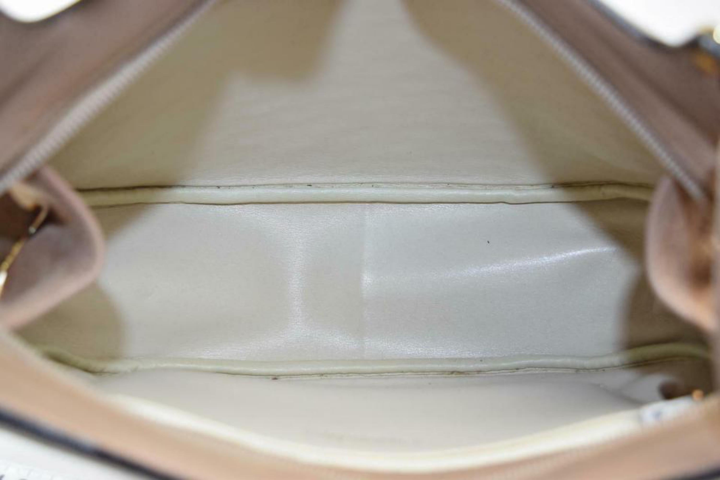 Dior Embossed Oblique Signature Trotter Cross Body 870596 Beige Shoulder Bag In Fair Condition For Sale In Forest Hills, NY