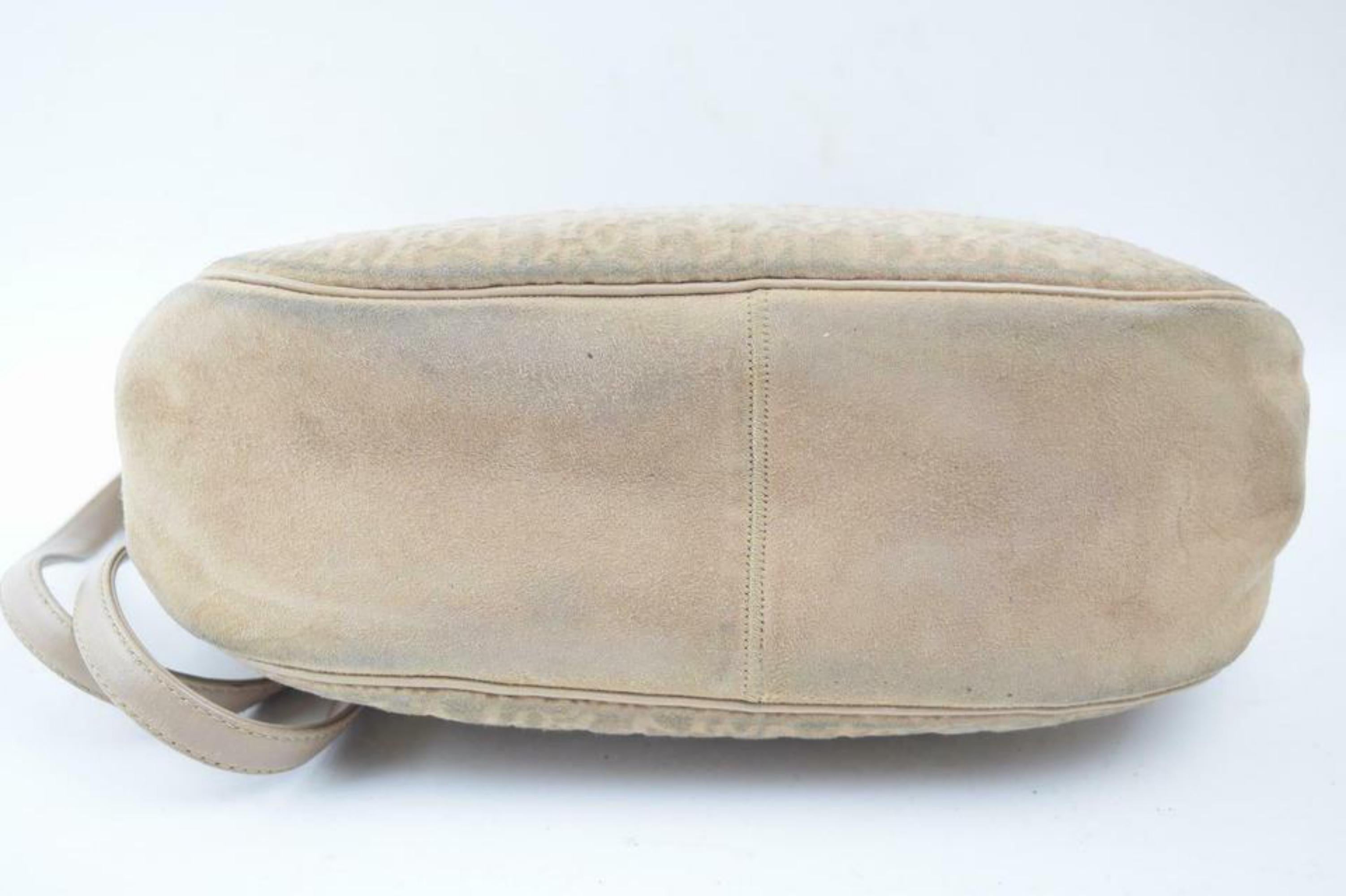 Dior Embossed Oblique Signature Trotter Cross Body 870596 Beige Shoulder Bag For Sale 3