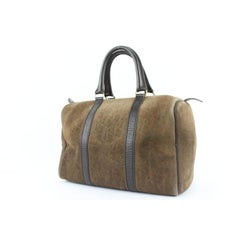 Dior Embossed Suede Monogram Trotter Boston Bag 712da323
