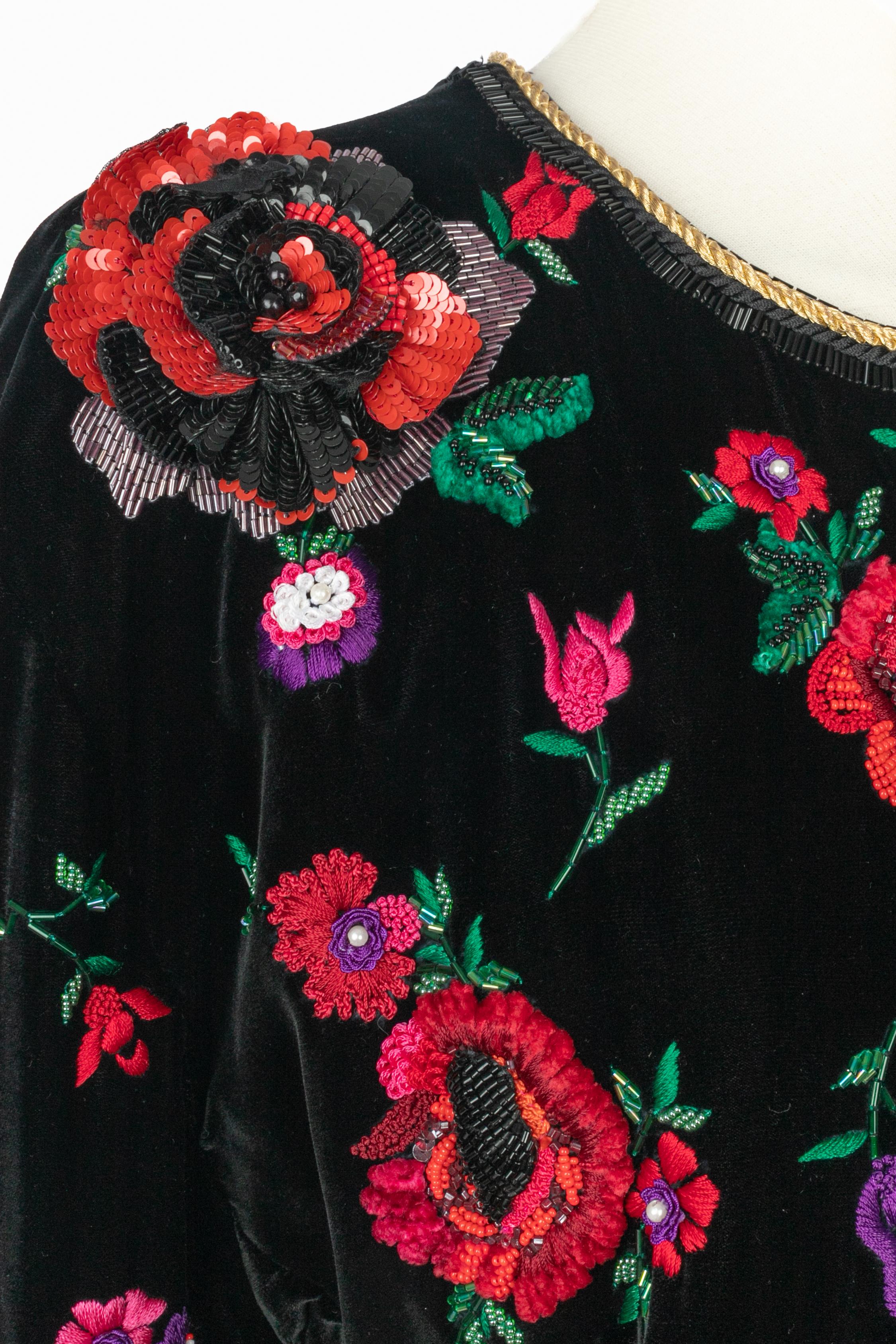 Bestickte Jacke von Dior (Schwarz) im Angebot