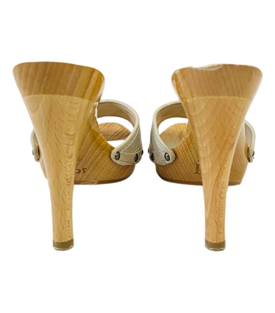 Dior Embroidered Leather 'CD' Clog Sandals 1