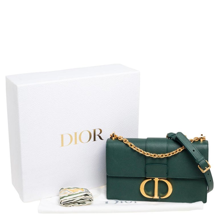 30 montaigne leather handbag Dior Green in Leather - 33035451