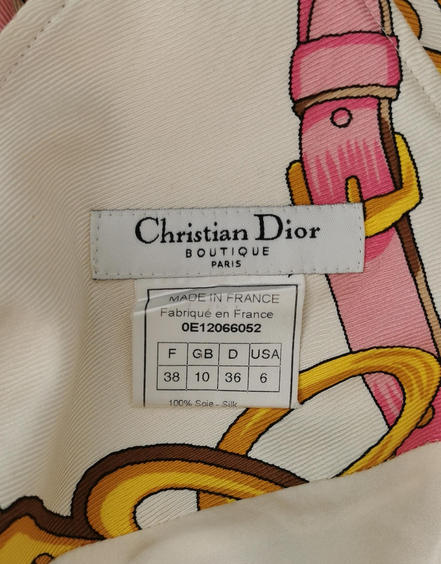 Dior equestrian runway dress, SS 2000 For Sale 1