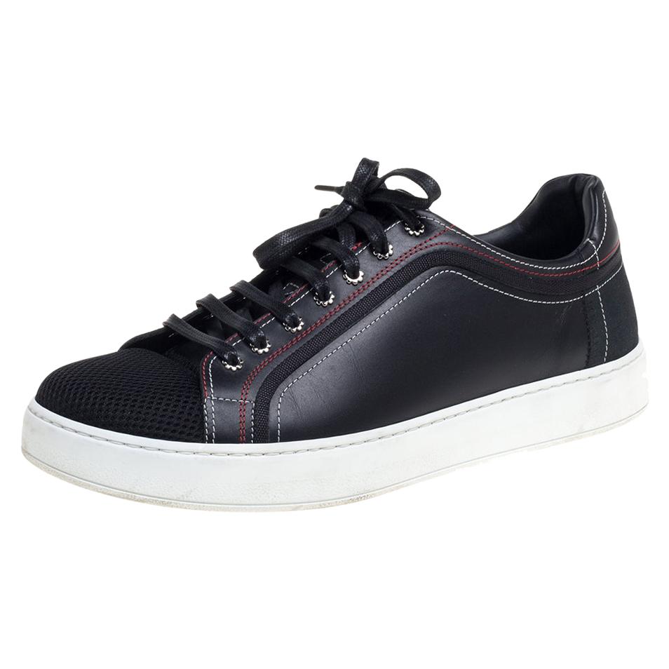 Dior Fabric And Leather Low Top Sneaker Size 42