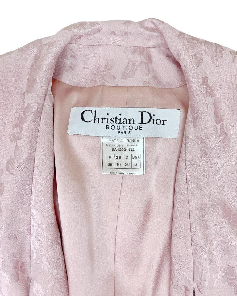 Dior Fall 1998 Jacquard Suit For Sale 5