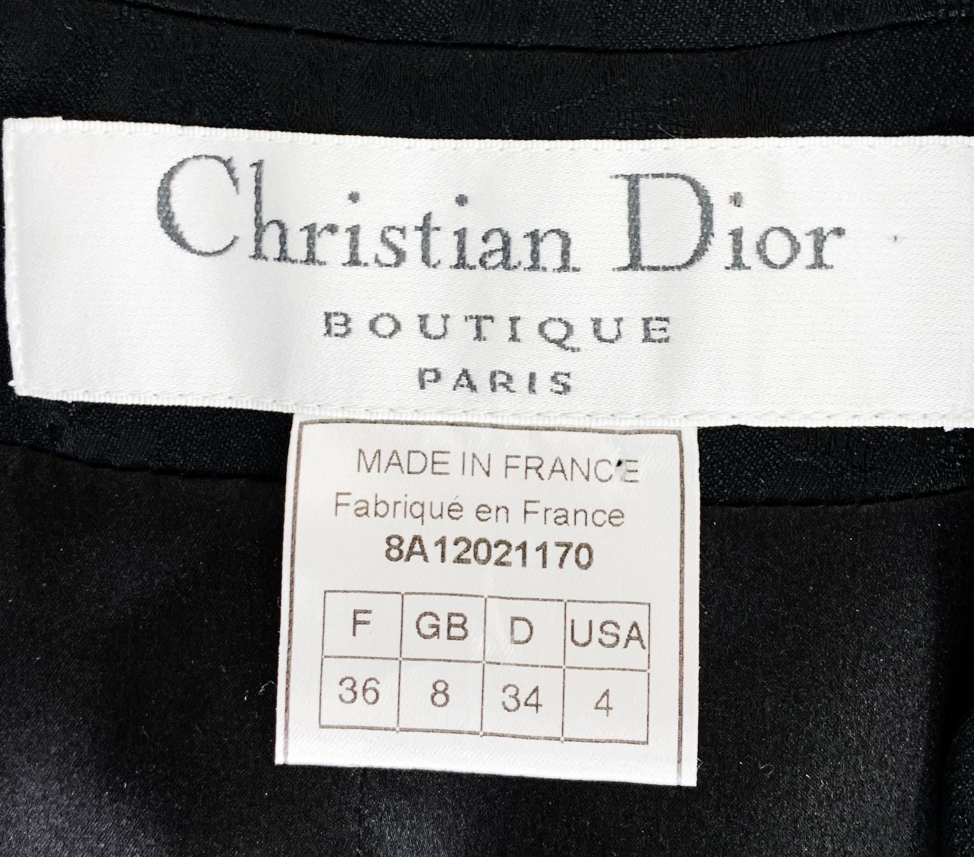 Dior Fall 1998 RTW Jacquard Blazer 1
