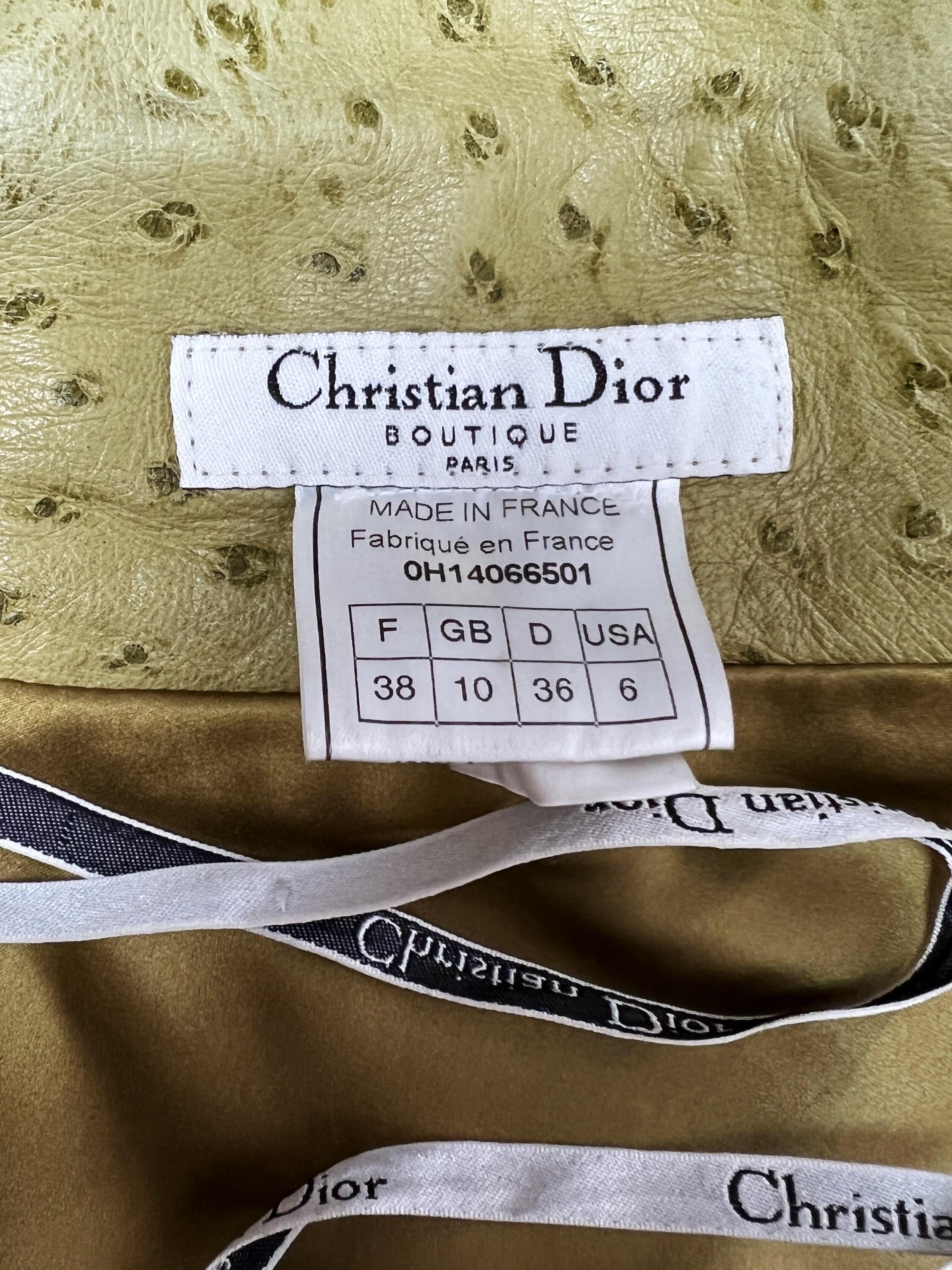 Dior Fall 2000 RTW Leather Dress 6