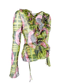 Dior - Chemisier portefeuille imprimé RTW, automne 2002