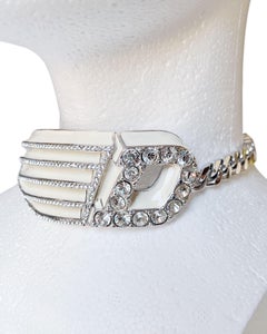 Dior Fall 2004 Enamel Crystal Choker Necklace