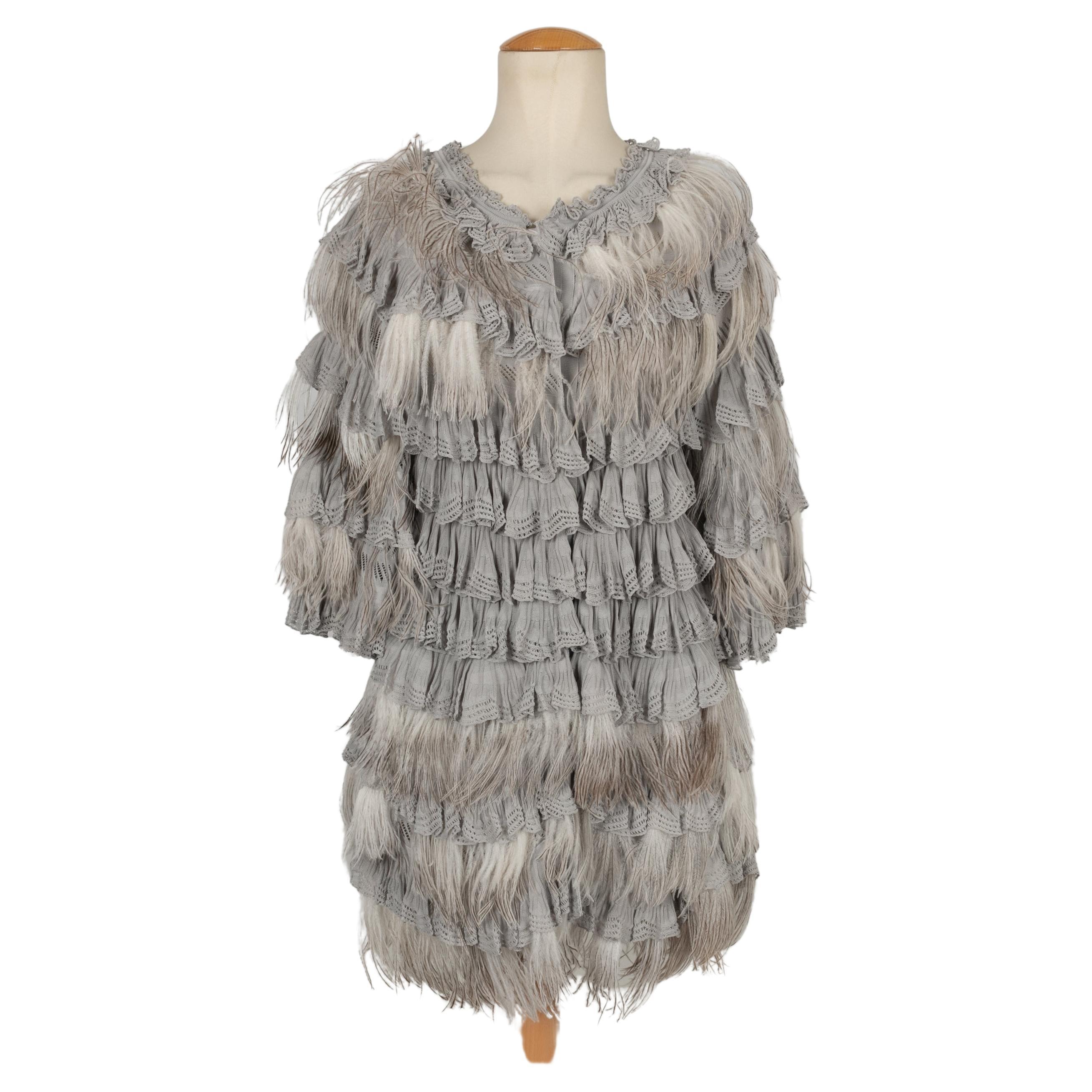 Dior Feather and Lace Jacket Fall, 2011 For Sale