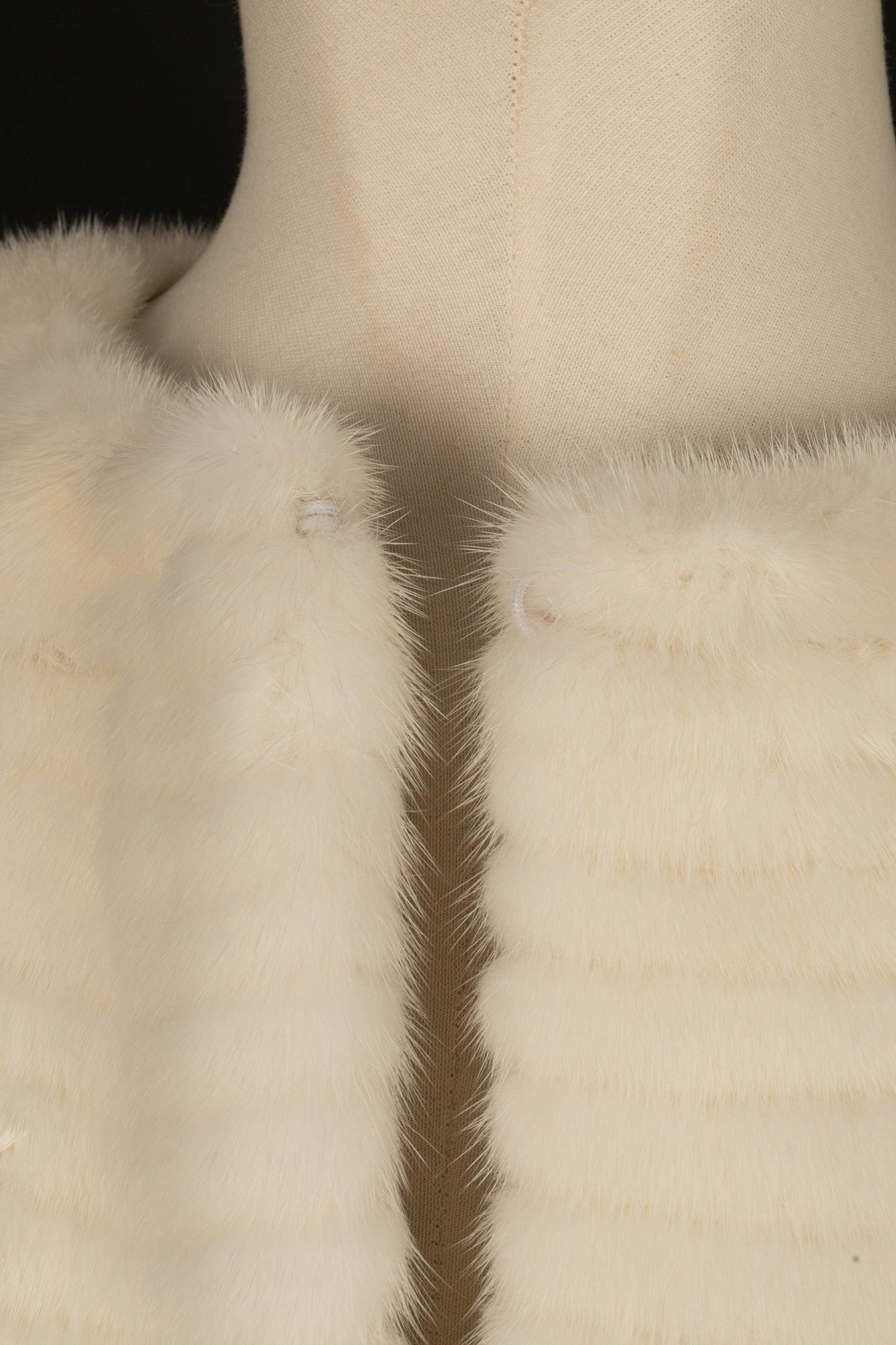 Dior Feather and Mink Fur Short Jacket 36FR For Sale 1