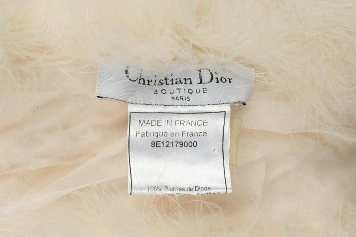 Women's Dior feather stole For Sale