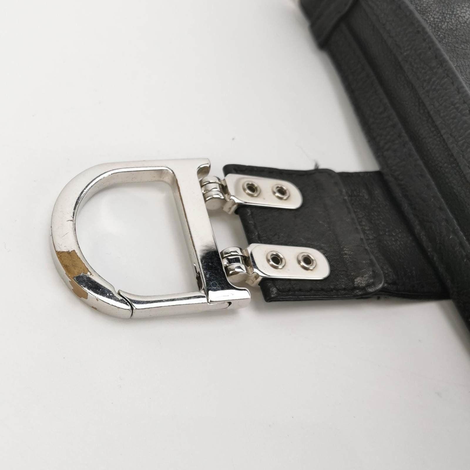 Dior Flight Mini Pochette in pelle nera in vendita 4
