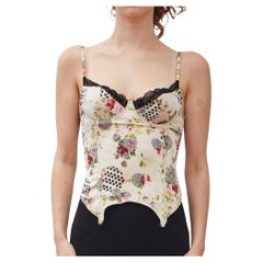 Dior Floral Cream Bustier And Bottom (Small  34B)