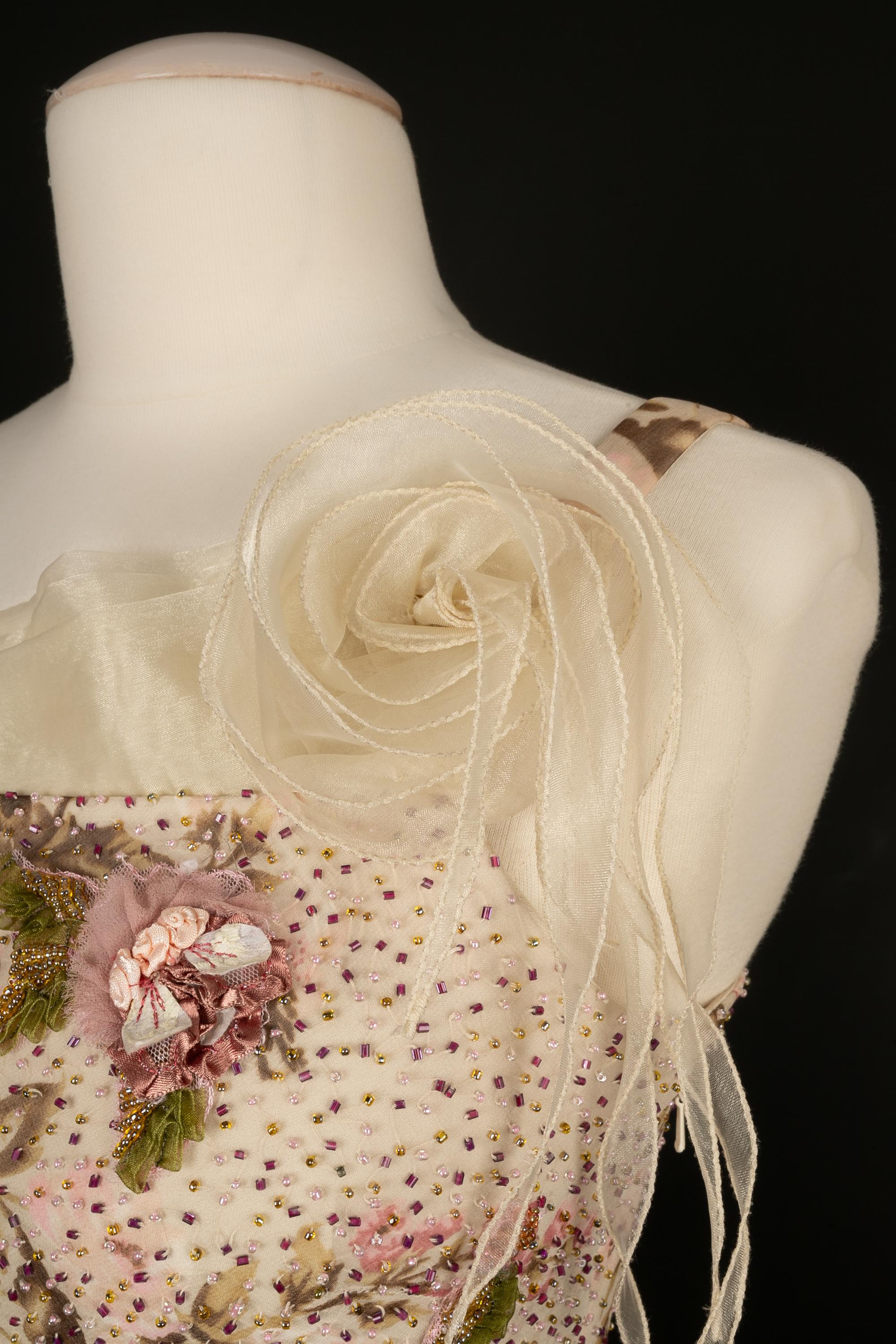 Robe à fleurs Dior en vente 1