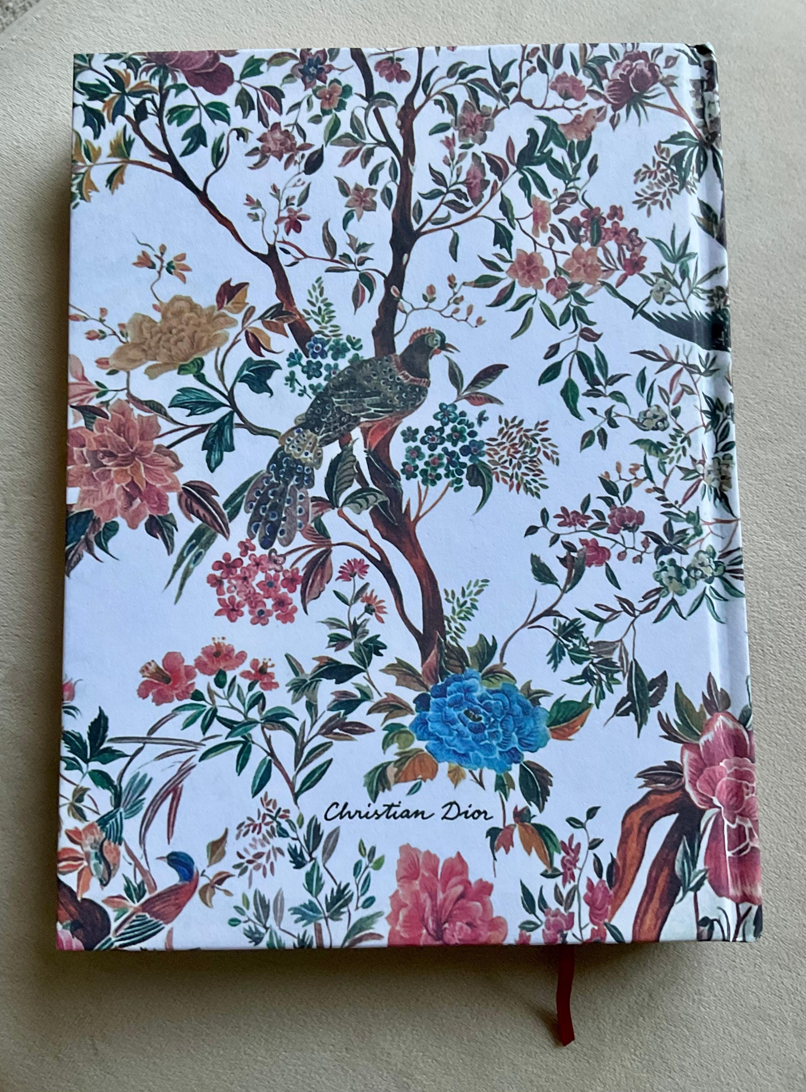 Quaderni floreali Dior con fascetta borgogna 2 pezzi limitati in vendita 1