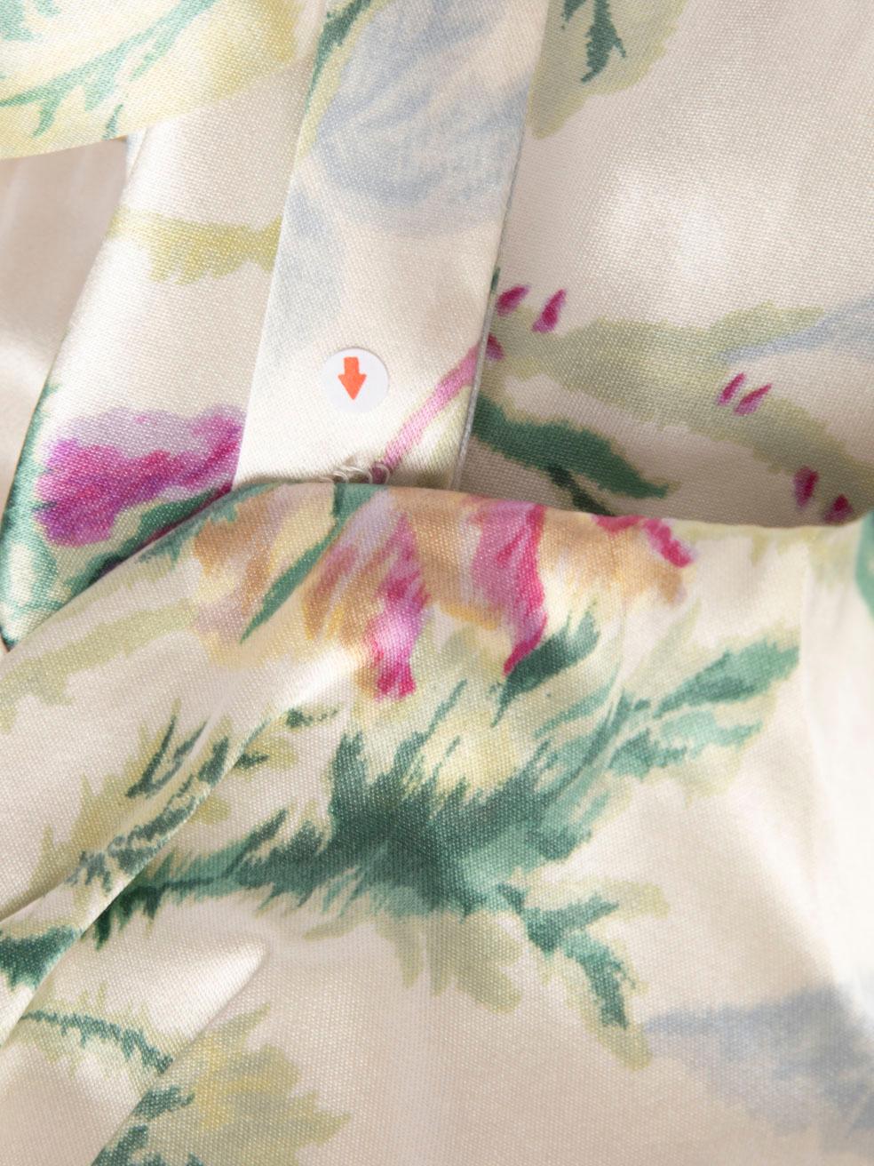 Women's Dior Floral Silk Pencil Midi Dress Size M