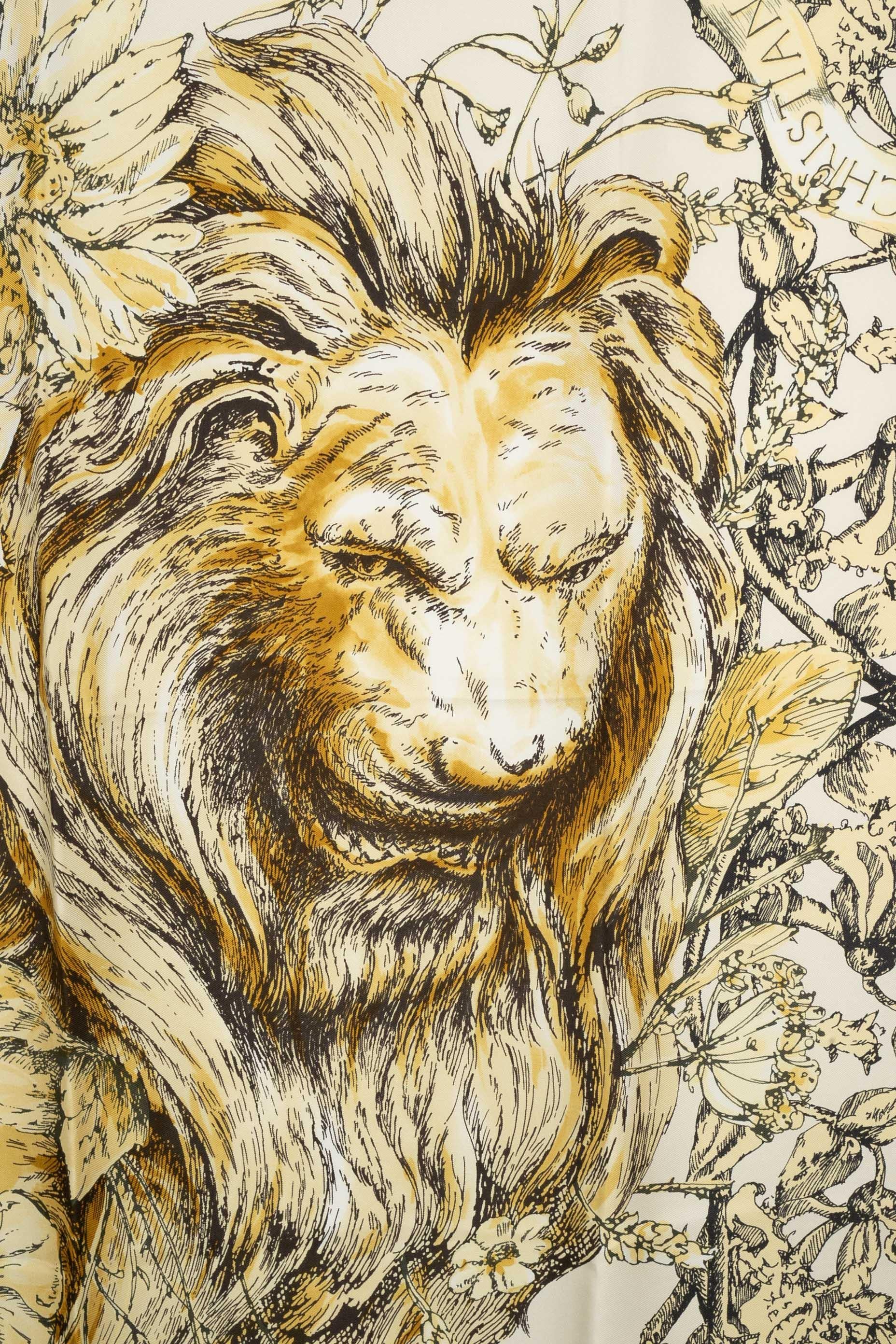 Beige Foulard / sciarpa 'Strength' di Dior in vendita