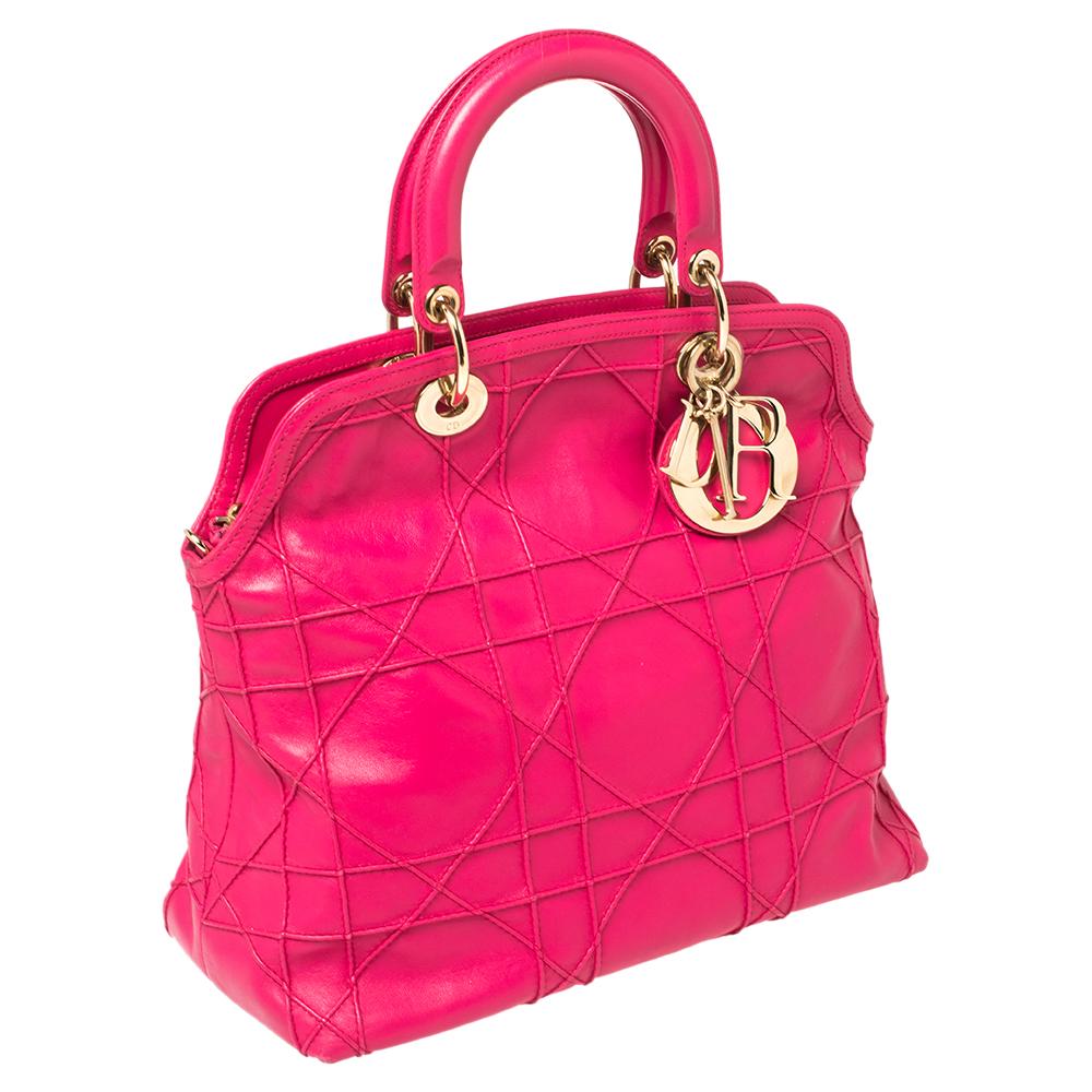 christian dior pink tote
