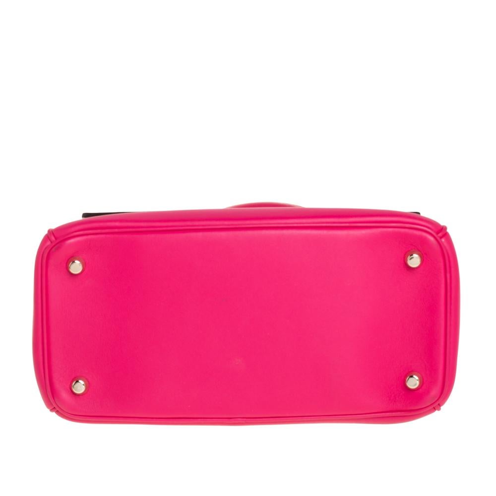 Dior Fuchsia Leder Small Be Dior Flap Top Handle BagDiese Be Dior Tasche aus der Damen