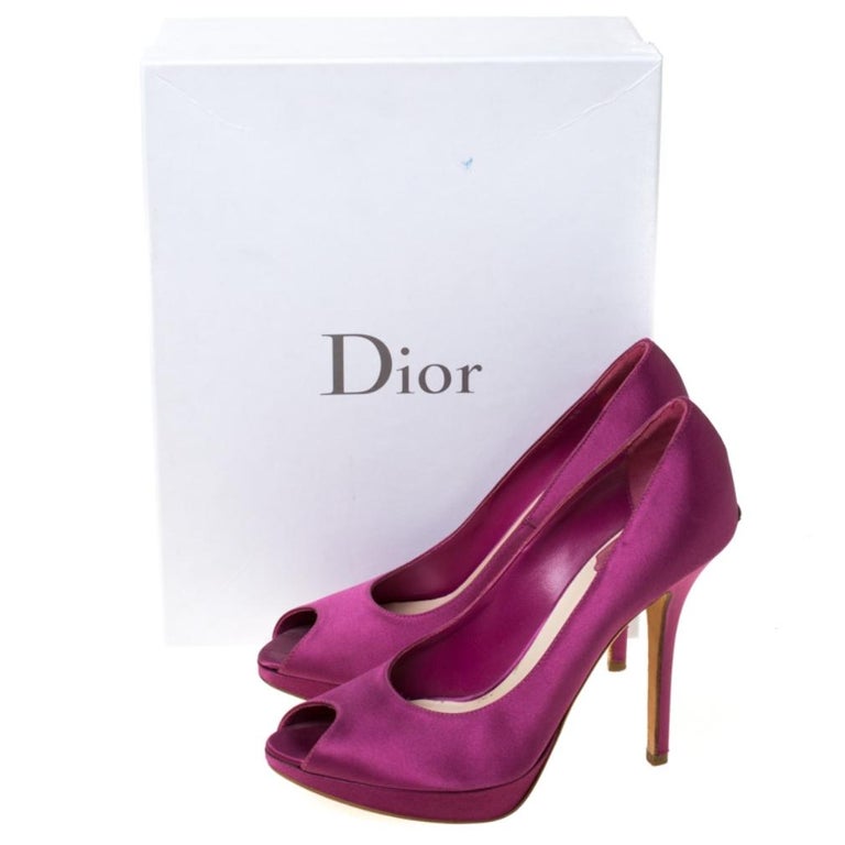 Escarpins à Plateforme Fuchsia Et Violet - Marque PINK, Taille US 8 - Talons Ultra Hauts (4+ Pouces)