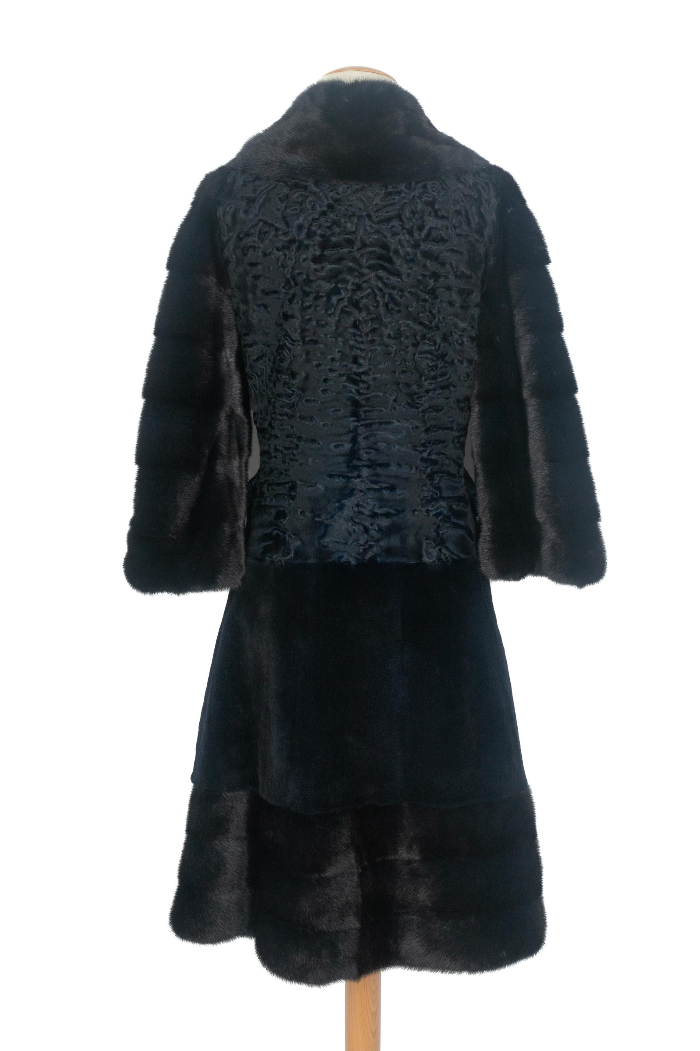 Manteau de fourrure Dior en vente 1