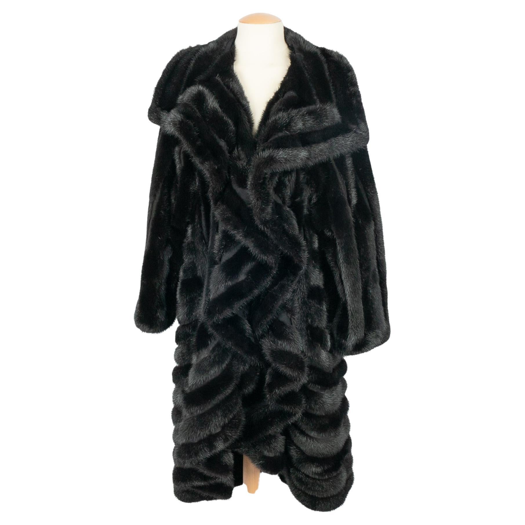 Dior fur coat For Sale