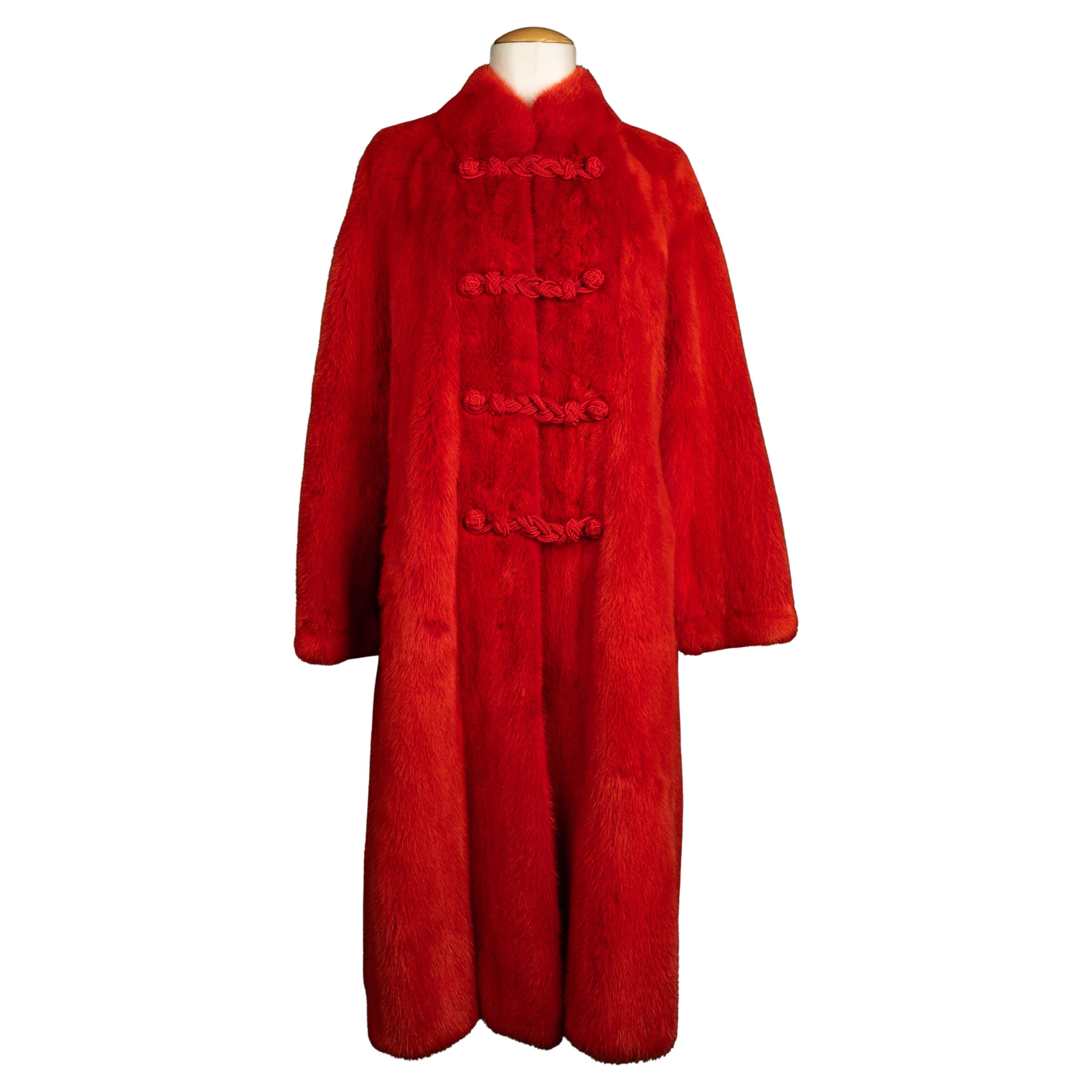 Dior fur coat For Sale