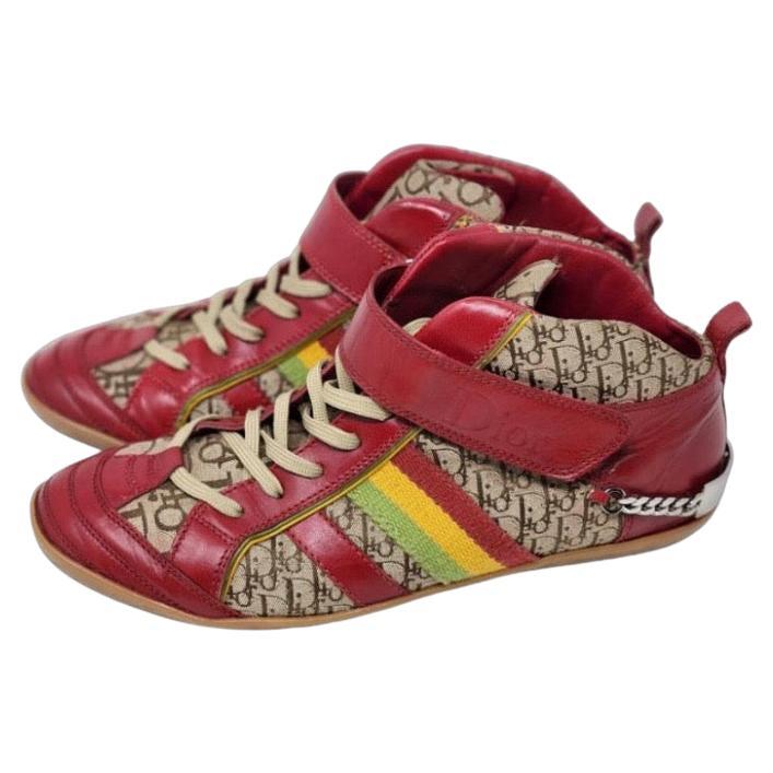 Dior FW 2002 Rasta Sneakers For Sale