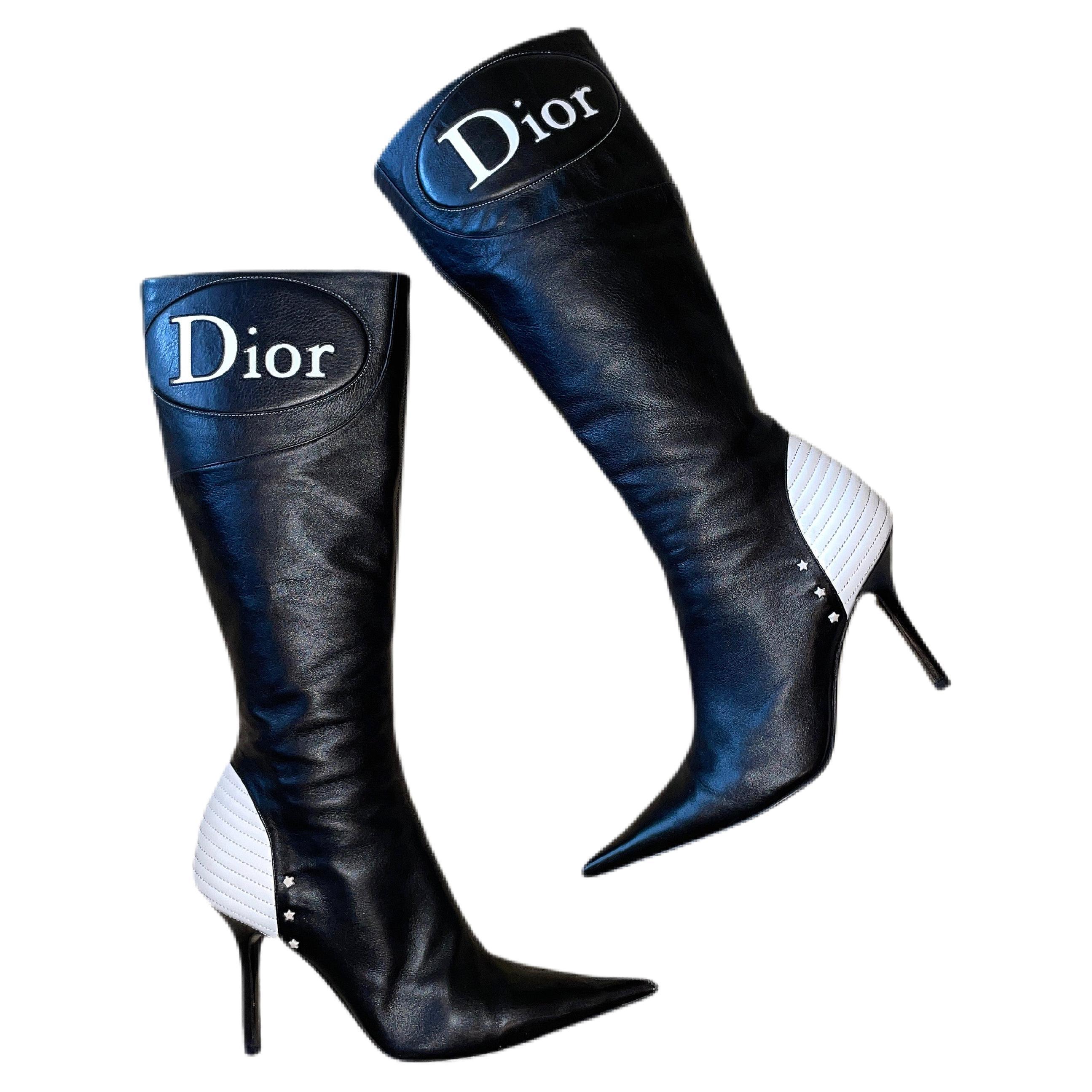 DIOR GALLIANO '01 moto boots at 1stDibs | vintage dior boots, dior moto  boots, dior vintage boots