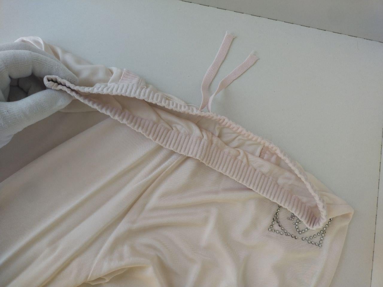 Dior & Galliano 2004 pink logo home suit FR 38 USA 6 pajamas Barbie For Sale 11