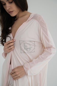 Dior & Galliano 2004 pink logo home suit FR 38 USA 6 pajamas Barbie