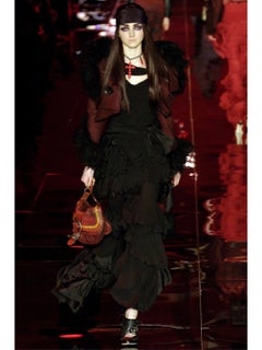 Dior Galliano 2006 Bondage Heels Black Lace Up Pumps 38.5