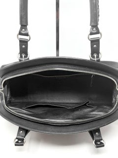 Dior Galliano 2006 Y2K Black Leather Logo Satchel Bag