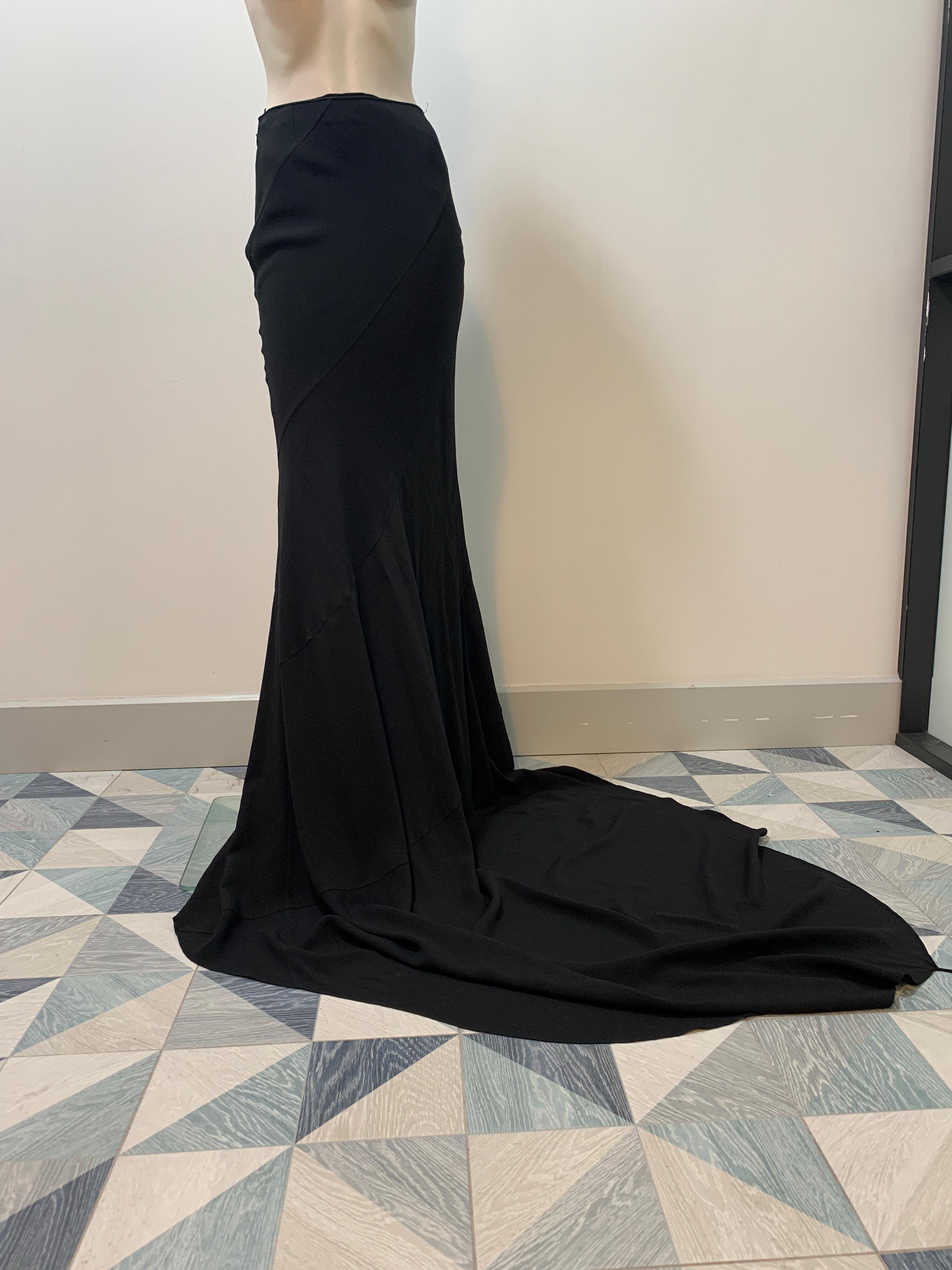 Christian Dior & John Galliano 2007 haute couture evening skirt with a train For Sale 9