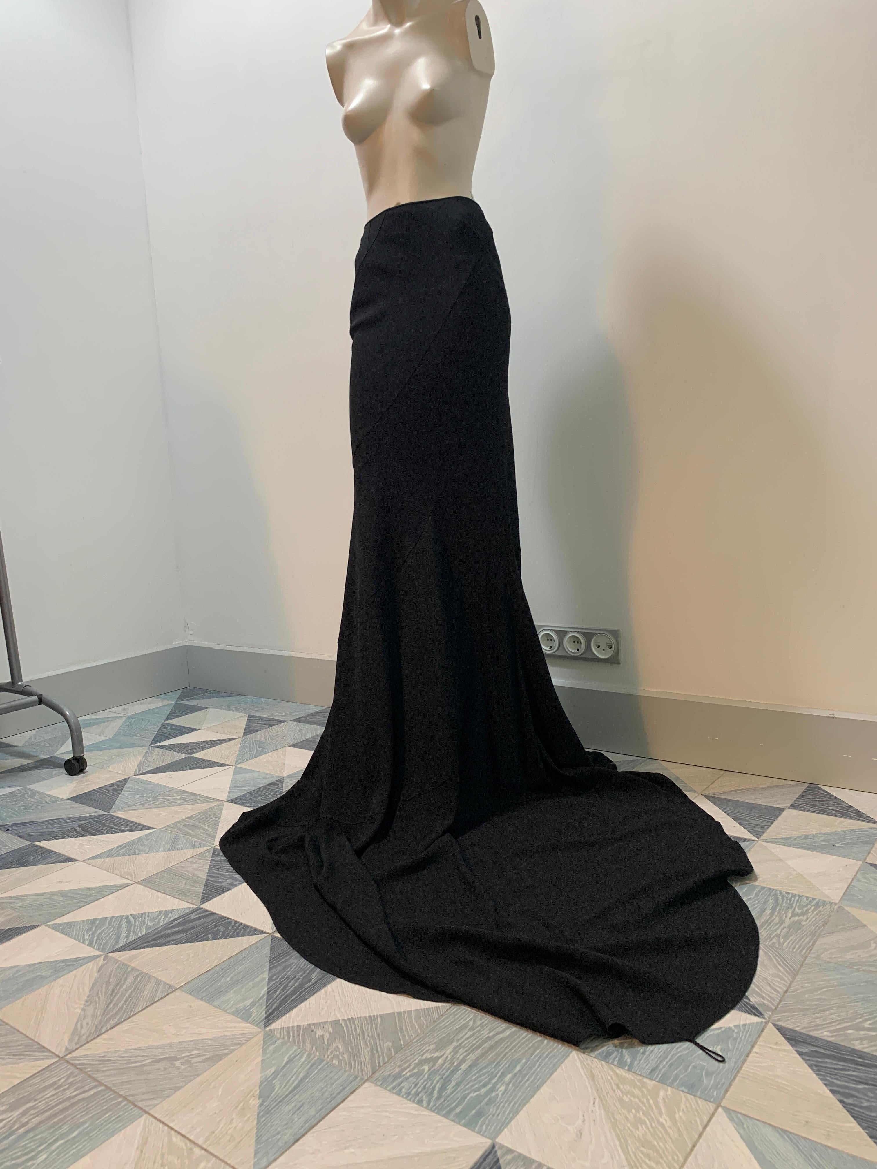 Christian Dior & John Galliano 2007 haute couture evening skirt with a train For Sale 10
