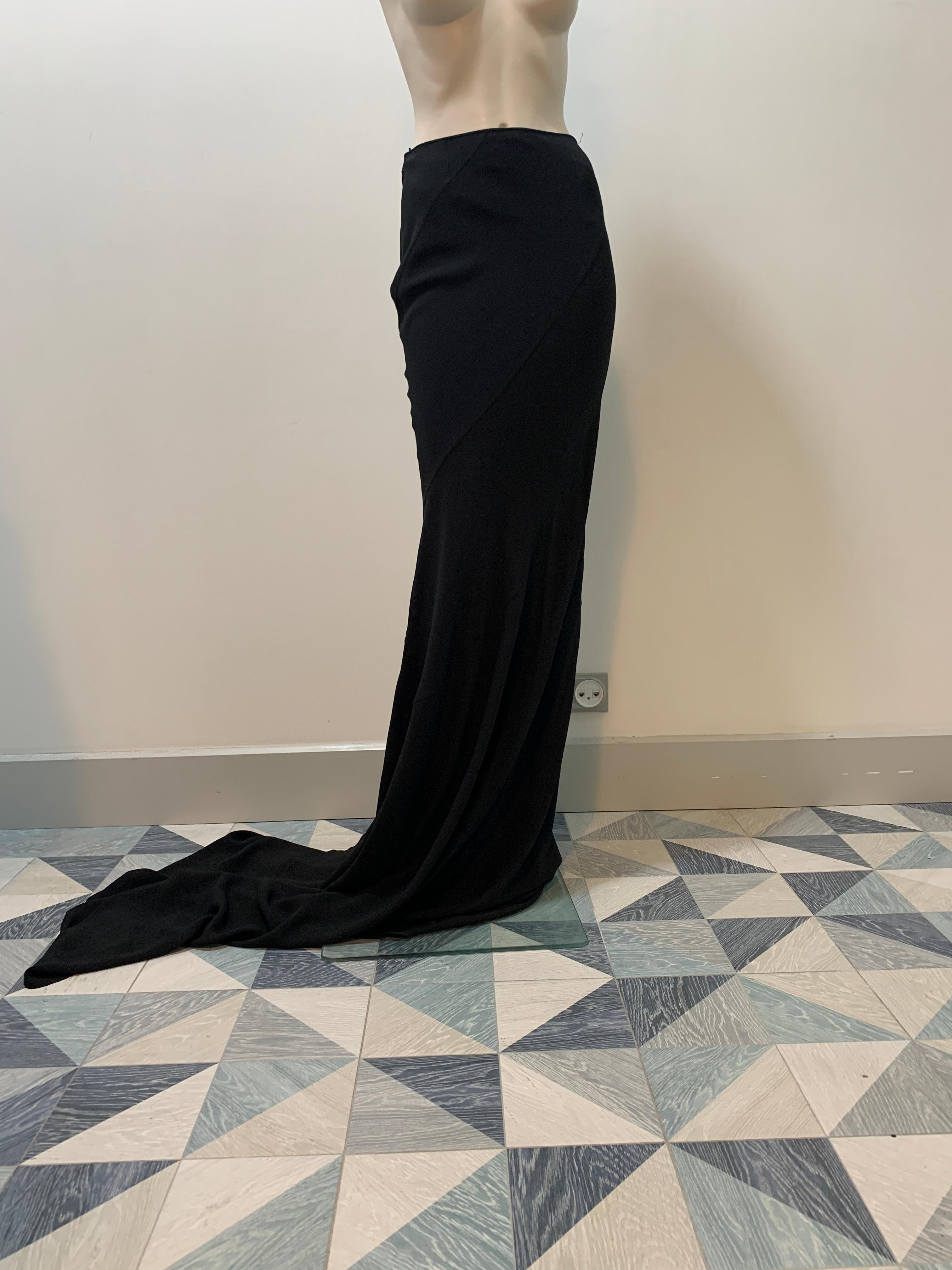 Christian Dior & John Galliano 2007 haute couture evening skirt with a train In Excellent Condition For Sale In Алматинский Почтамт, KZ