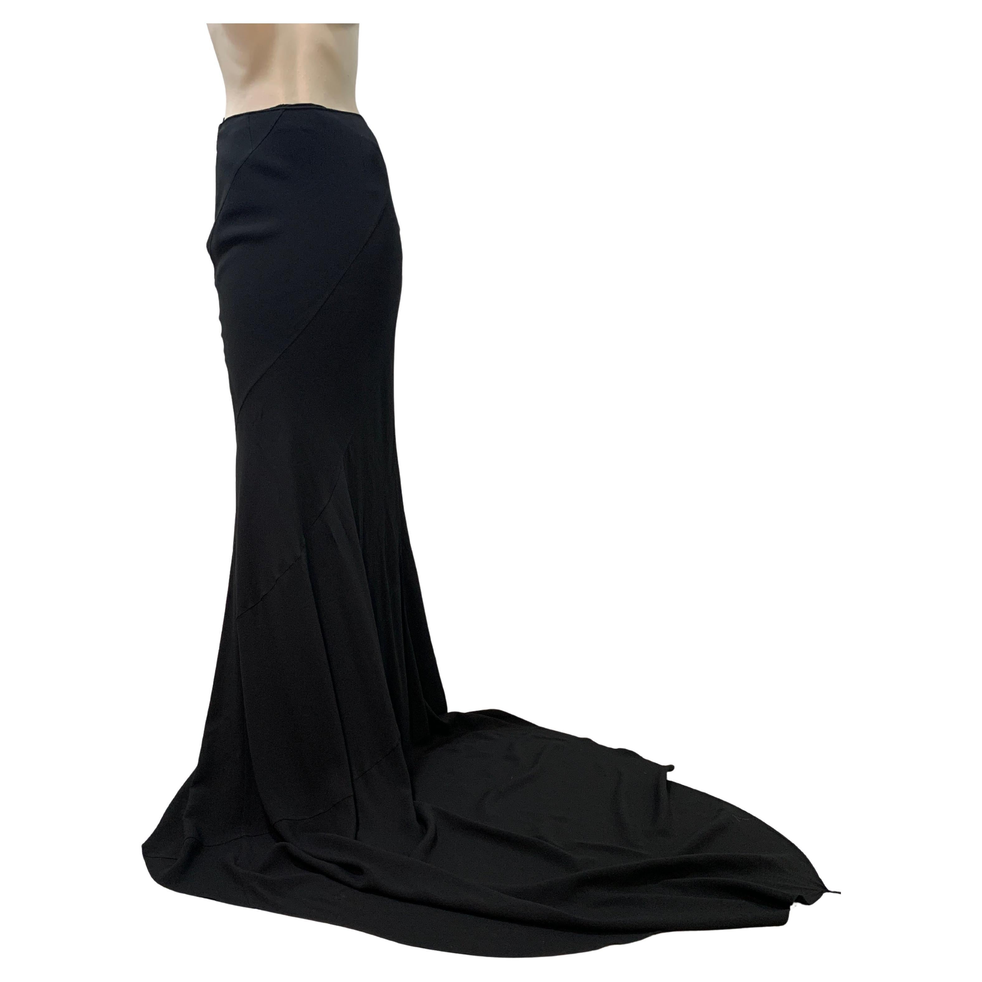 Christian Dior & John Galliano 2007 haute couture evening skirt with a train For Sale